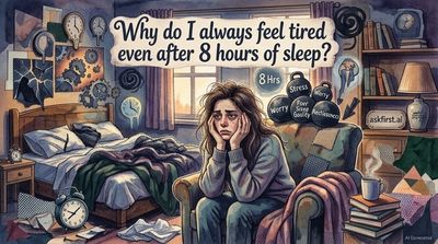 Why do I always feel tired even after 8 hours of sleep?