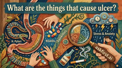 What are the things that cause ulcer?