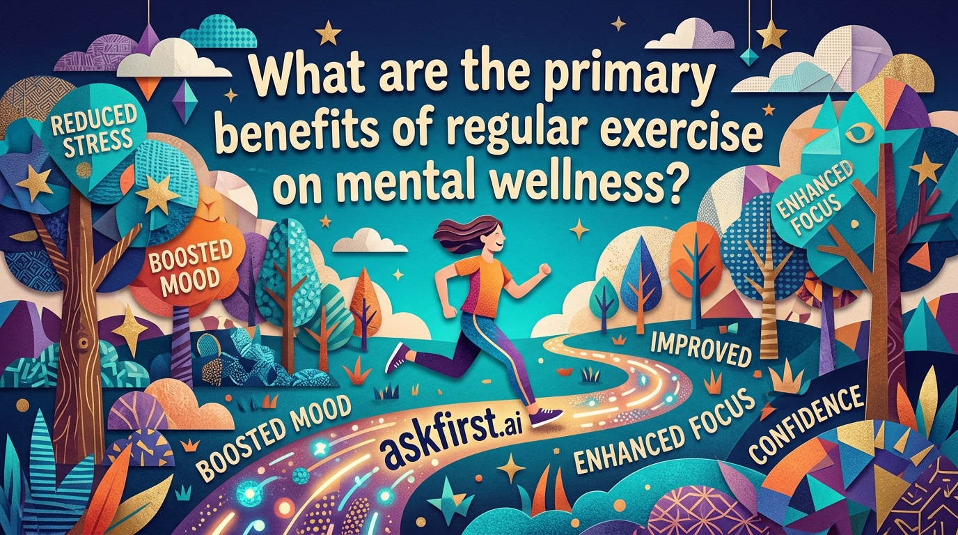 What are the primary benefits of regular exercise on mental wellness? What are the primary benefits of regular exercise on mental wellness?