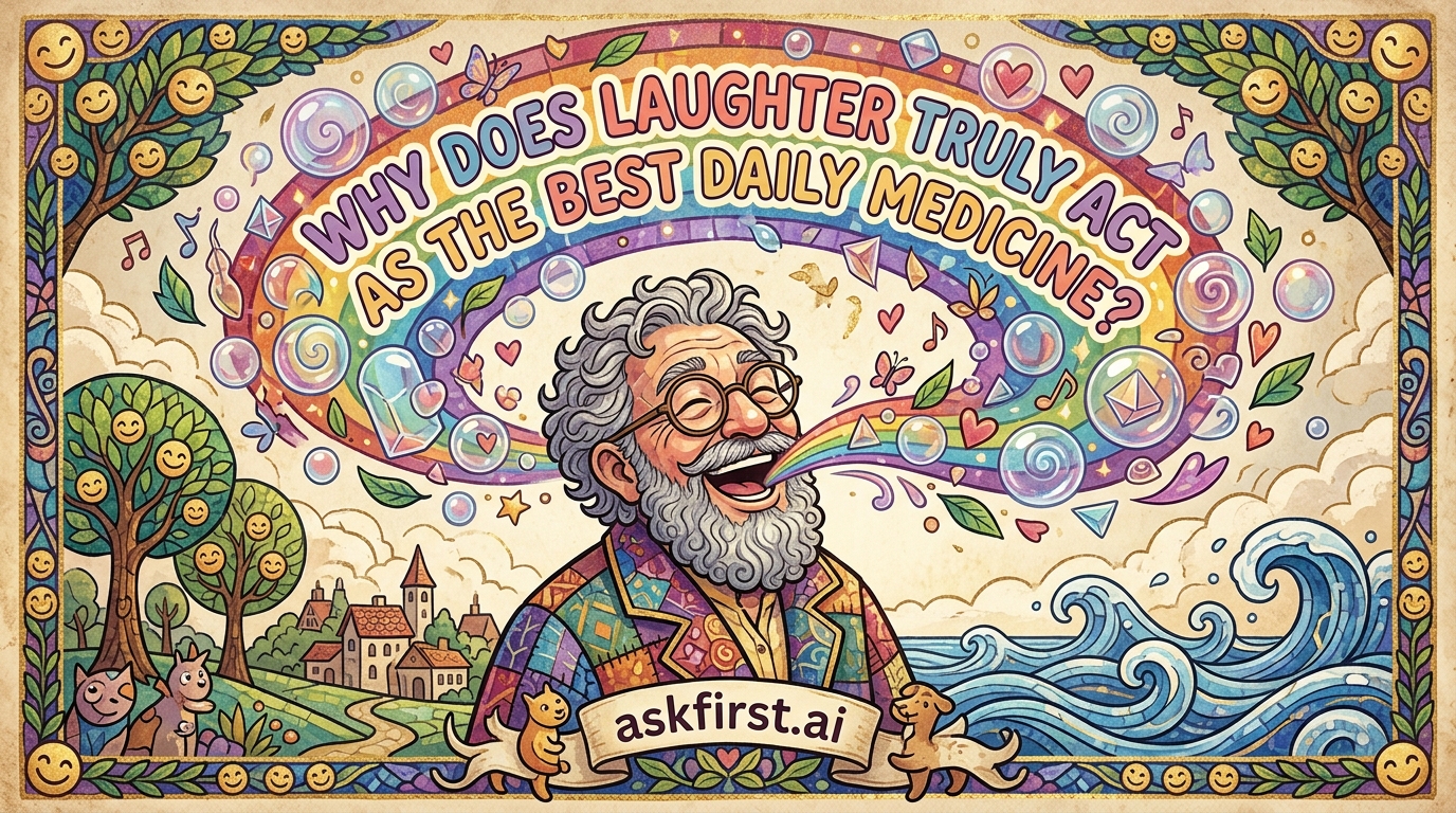Why does laughter truly act as the best daily medicine? Why does laughter truly act as the best daily medicine?