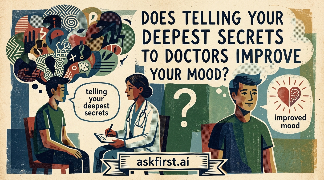 Does telling your deepest secrets to doctors improve your mood? Does telling your deepest secrets to doctors improve your mood?