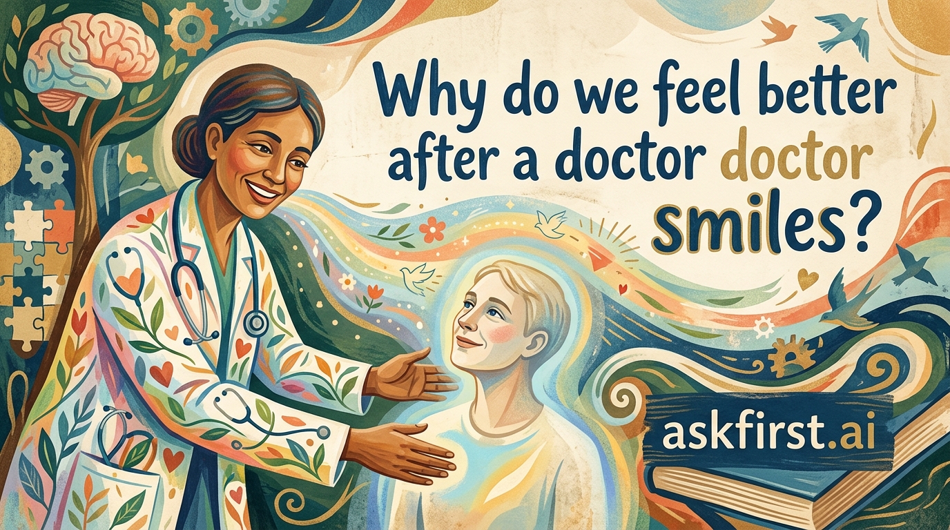 Why do we feel better after a doctor smiles? Why do we feel better after a doctor smiles?