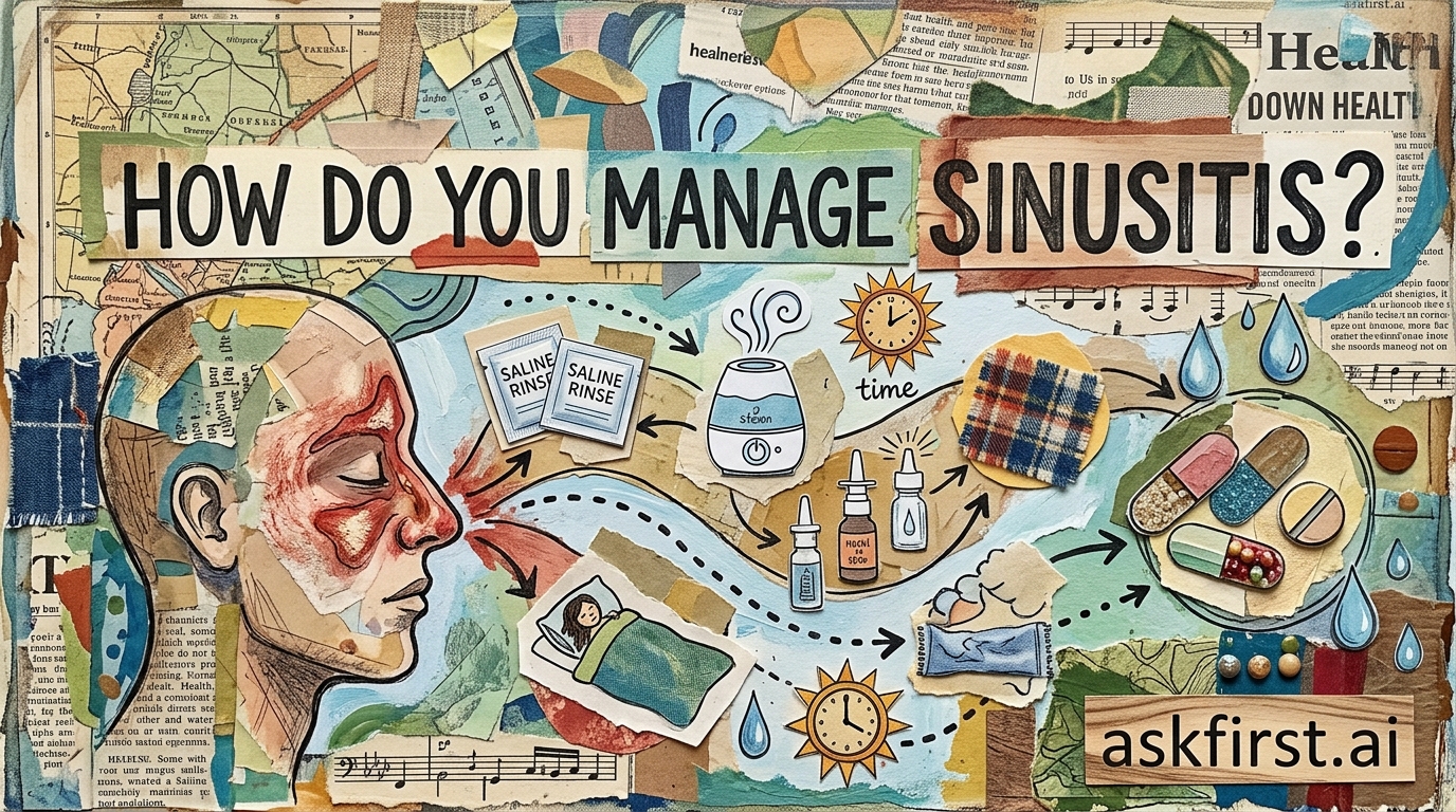 How do you manage sinusitis? How do you manage sinusitis?