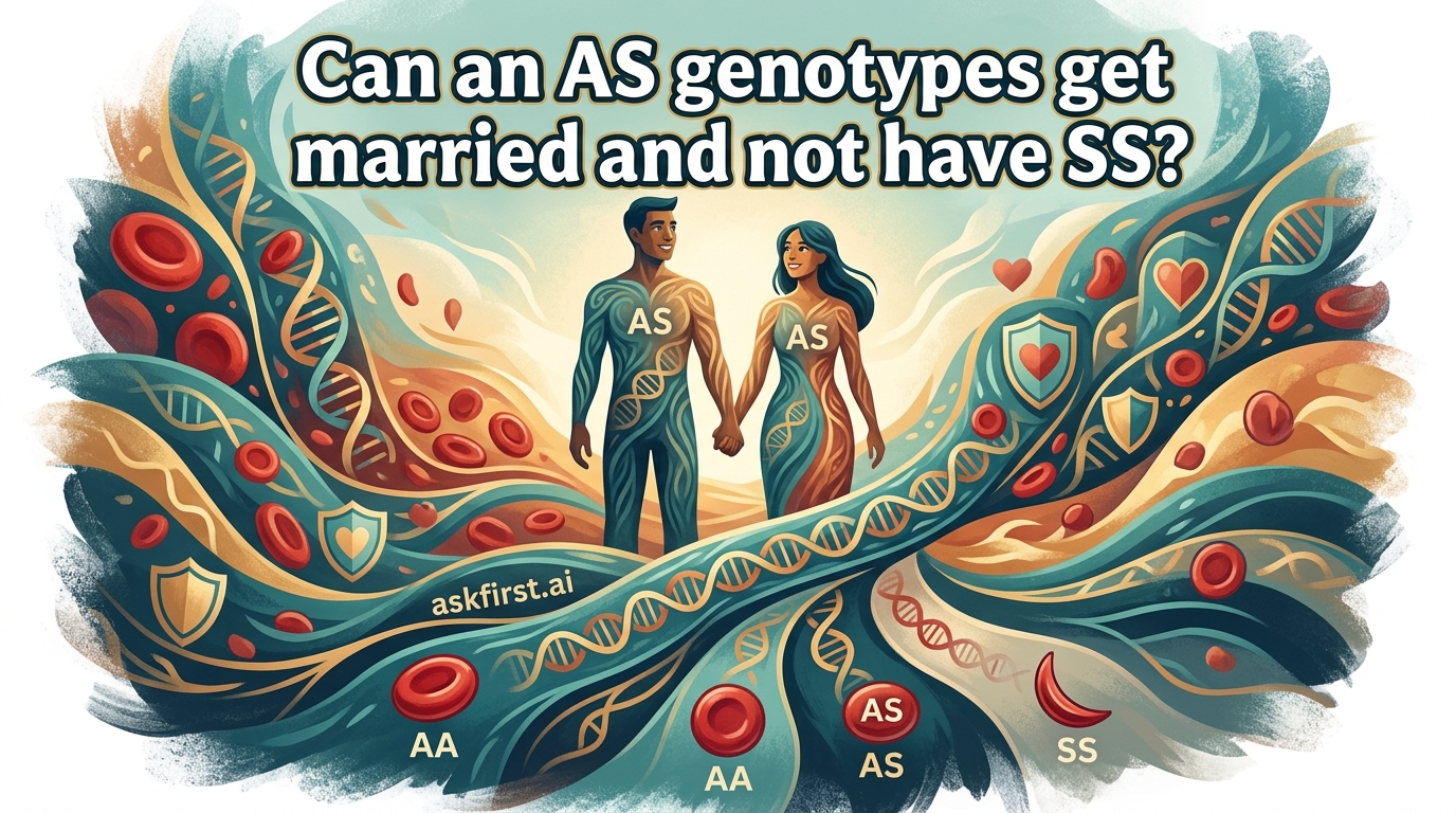 Can an AS genotypes get married and not have SS? Can an AS genotypes get married and not have SS?