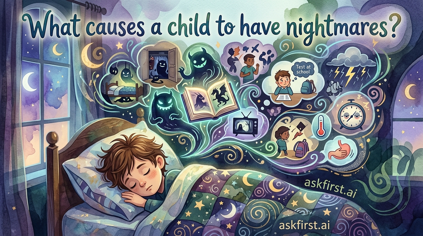 What causes a child to have nightmares? What causes a child to have nightmares?