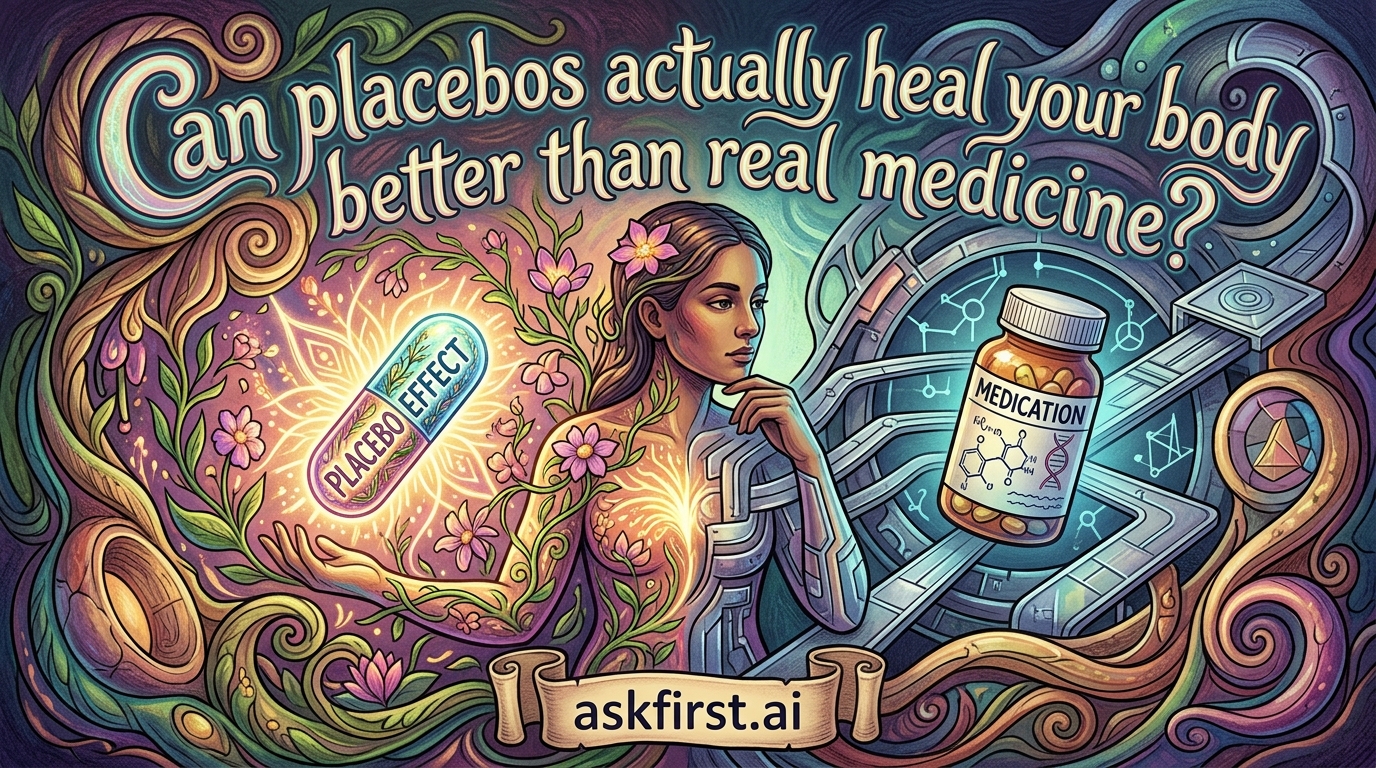 Can placebos actually heal your body better than real medicine? Can placebos actually heal your body better than real medicine?