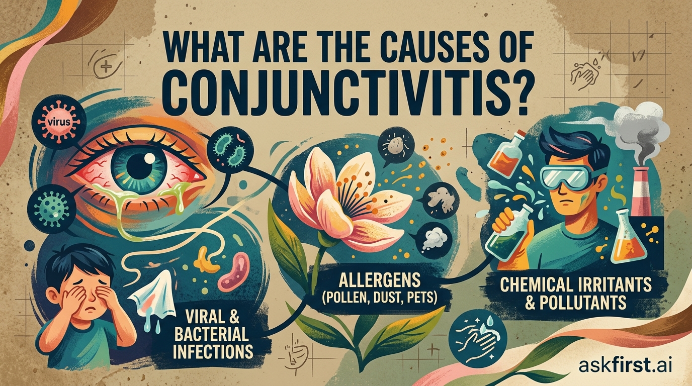 What are the causes of conjunctivitis? What are the causes of conjunctivitis?