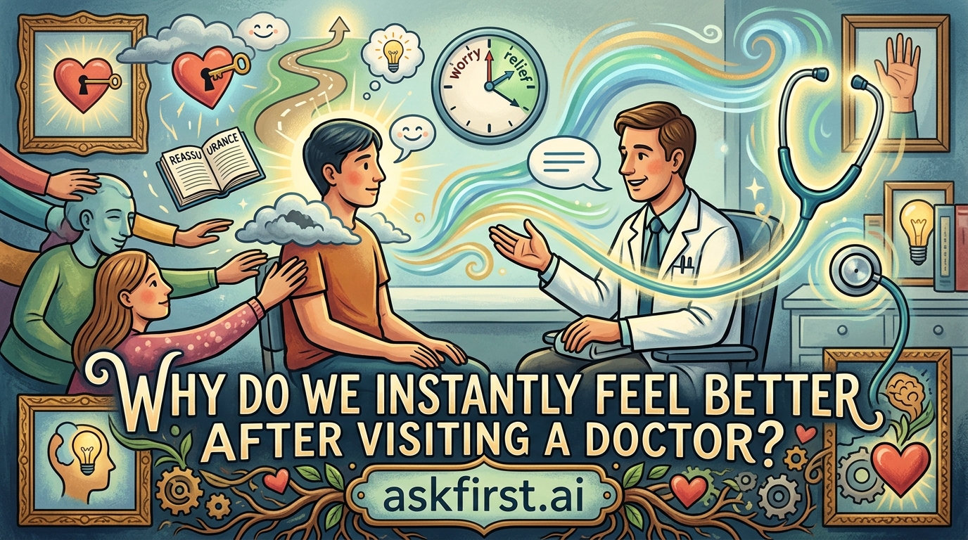 Why do we instantly feel better after visiting a doctor? Why do we instantly feel better after visiting a doctor?