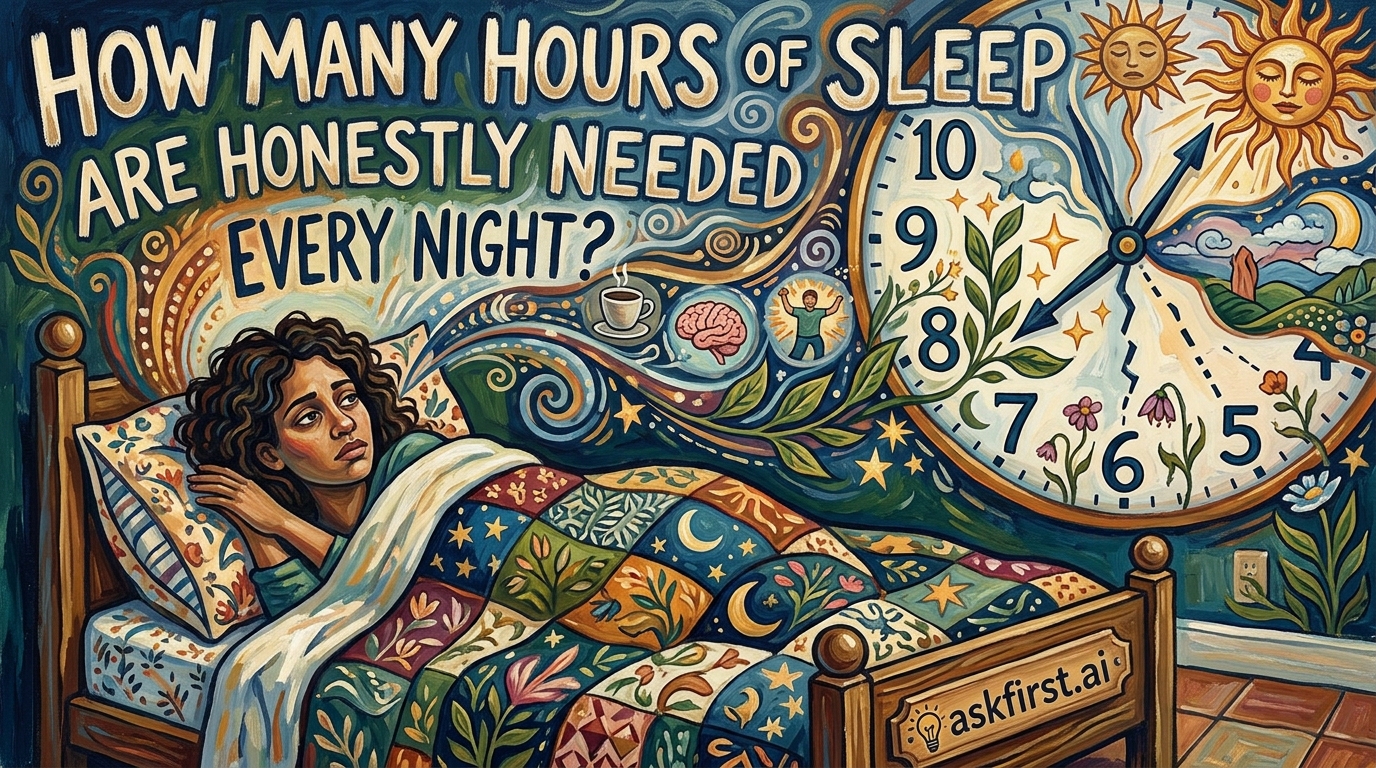 How many hours of sleep are honestly needed every night? How many hours of sleep are honestly needed every night?