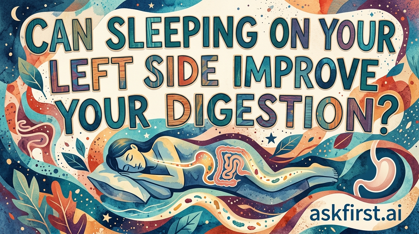 Can sleeping on your left side improve your digestion? Can sleeping on your left side improve your digestion?