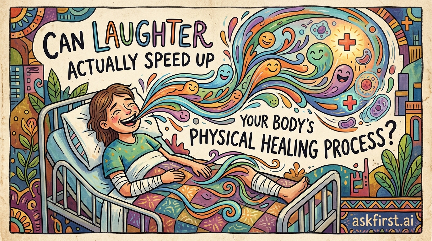 Can laughter actually speed up your body's physical healing process? Can laughter actually speed up your body's physical healing process?