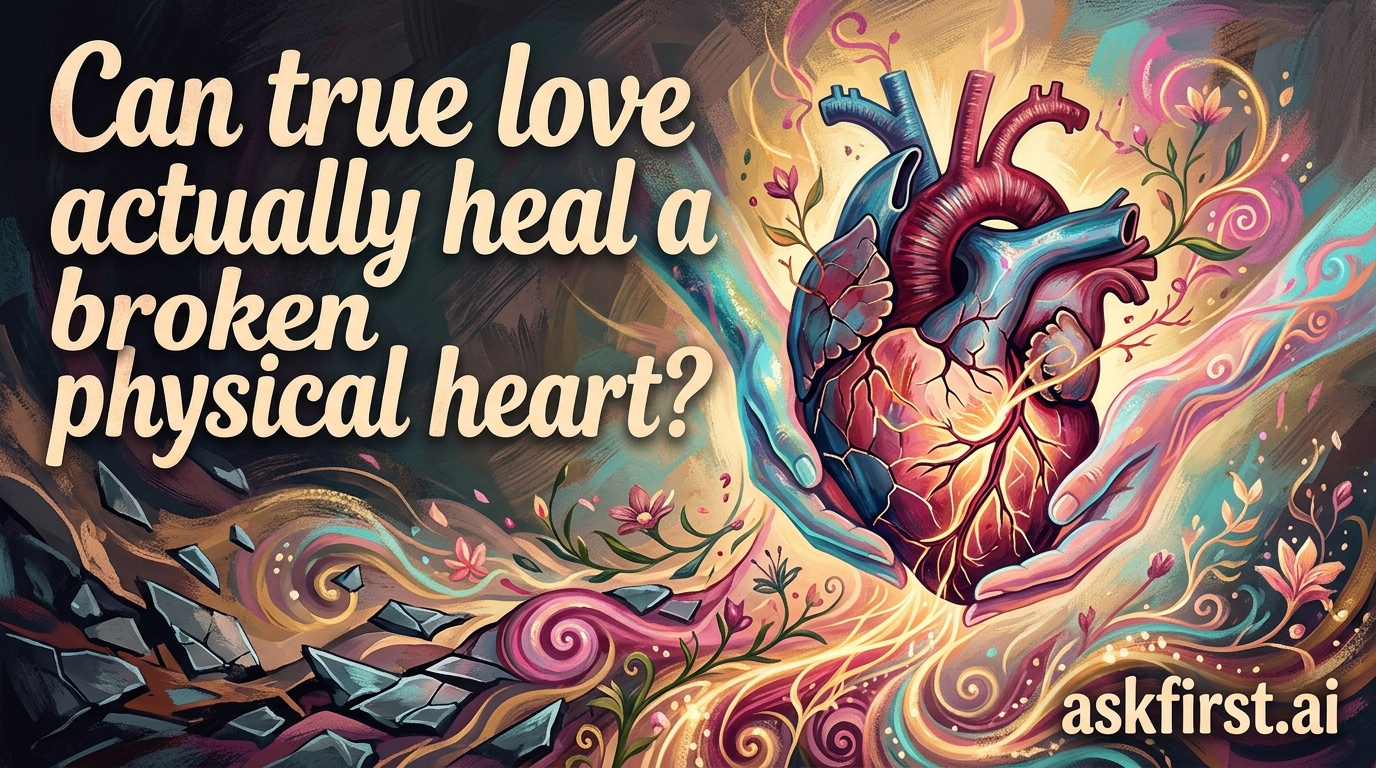 Can true love actually heal a broken physical heart? Can true love actually heal a broken physical heart?