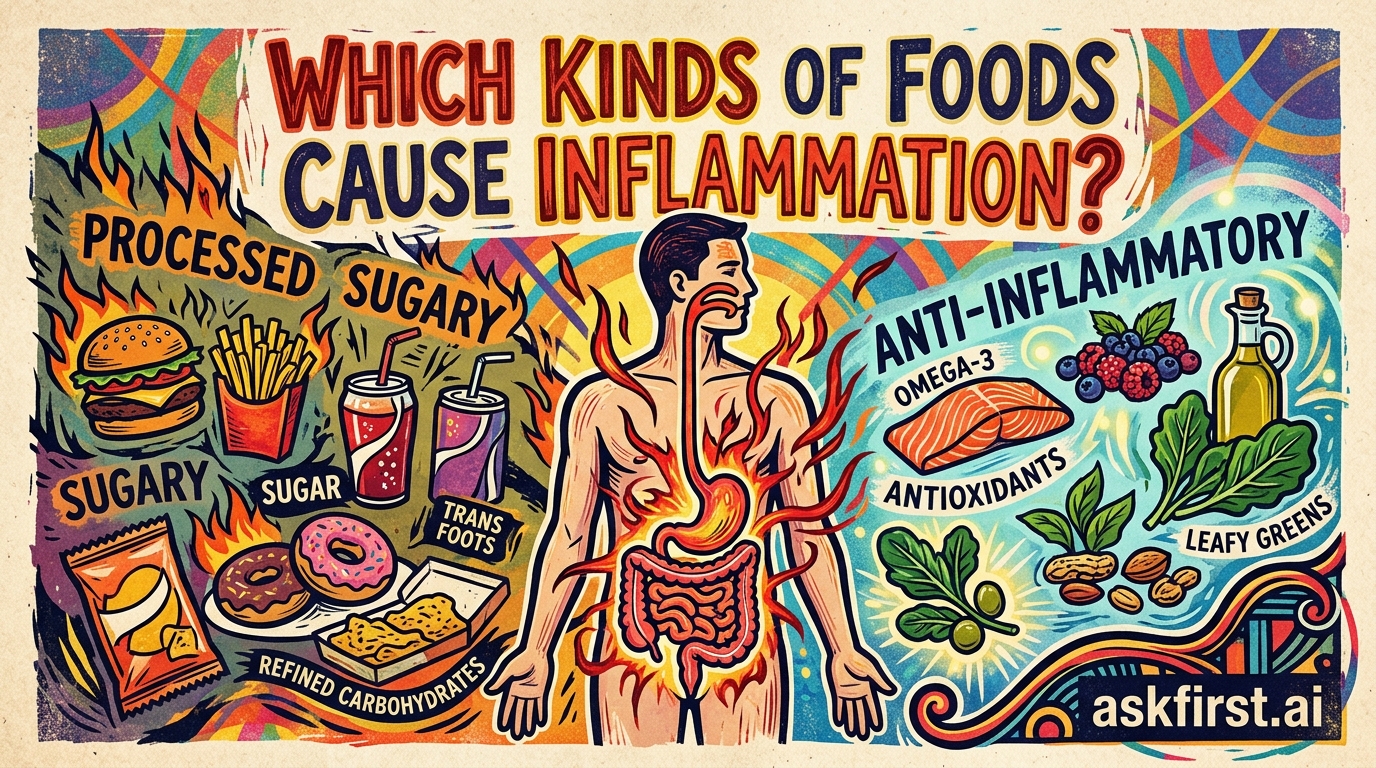 Which kinds of foods cause inflammation? Which kinds of foods cause inflammation?