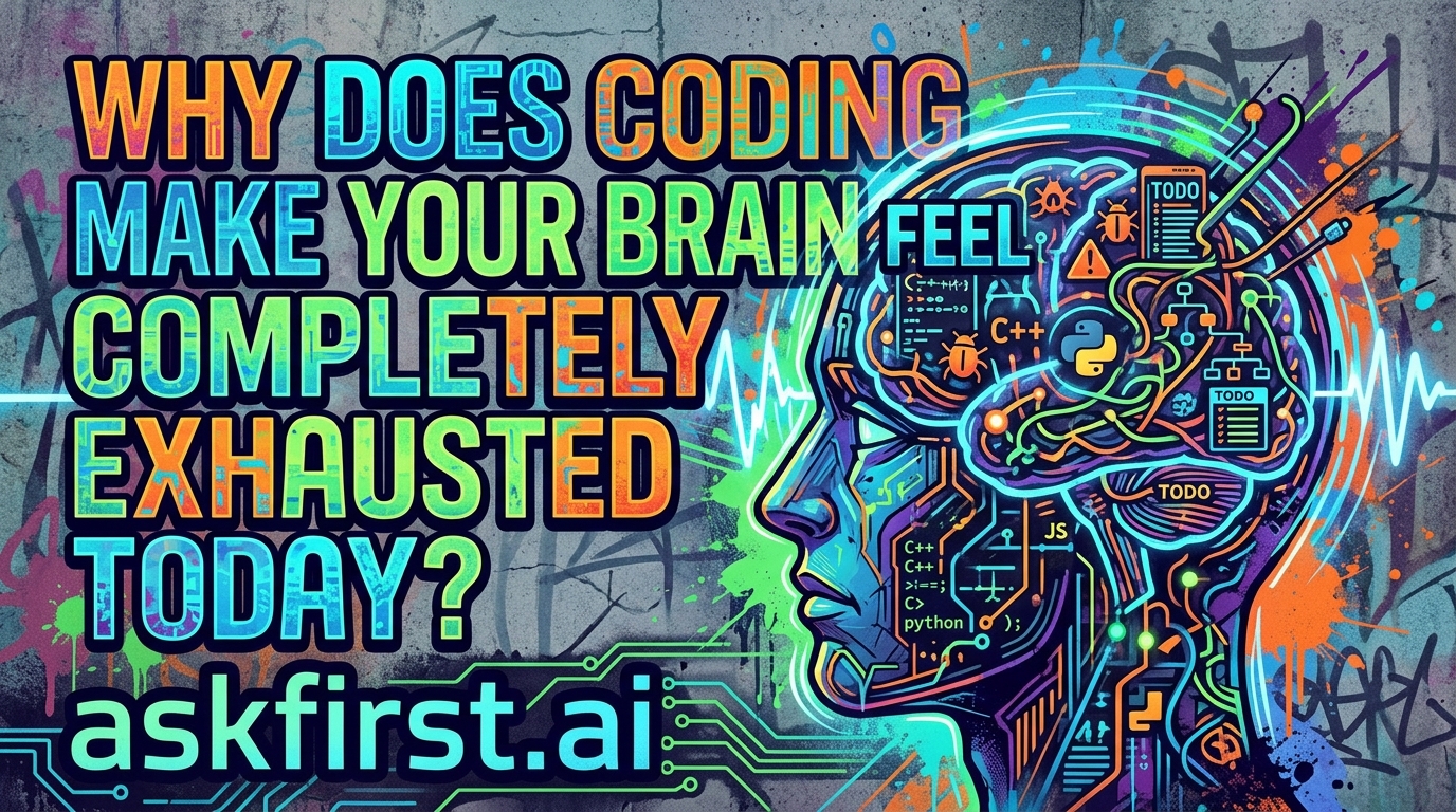 Why does coding make your brain feel completely exhausted today? Why does coding make your brain feel completely exhausted today?