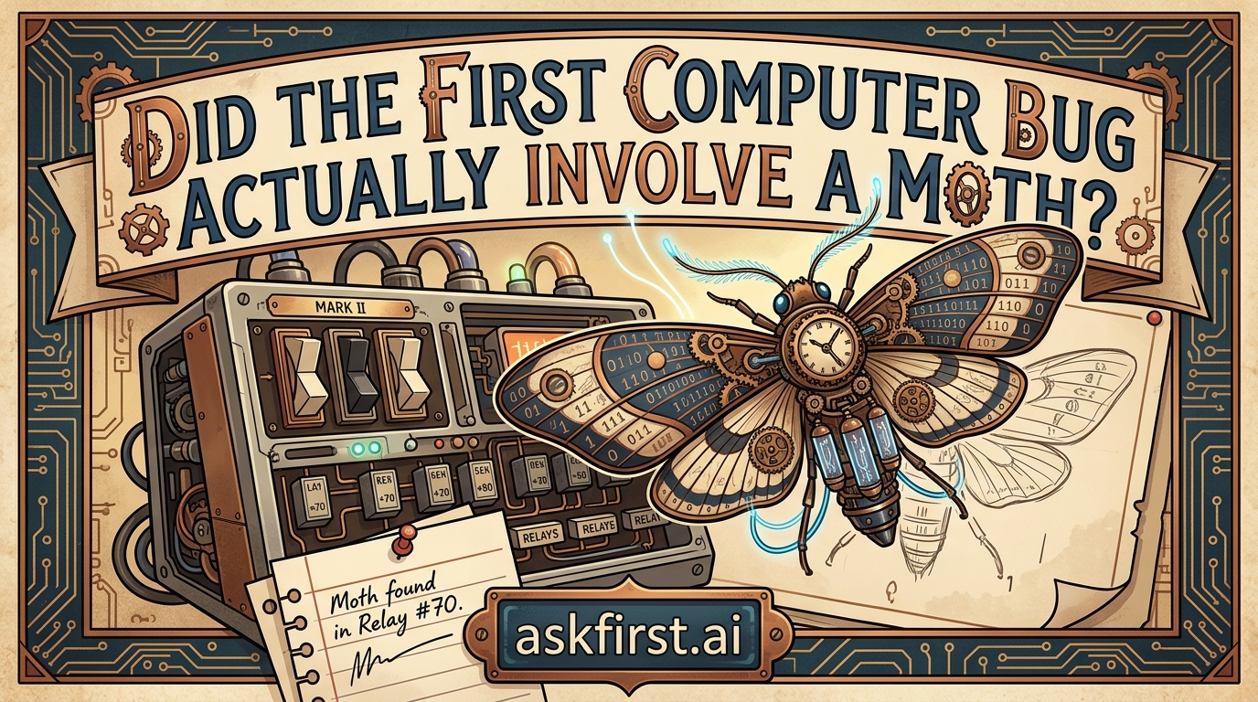 Did the first computer bug actually involve a moth? Did the first computer bug actually involve a moth?