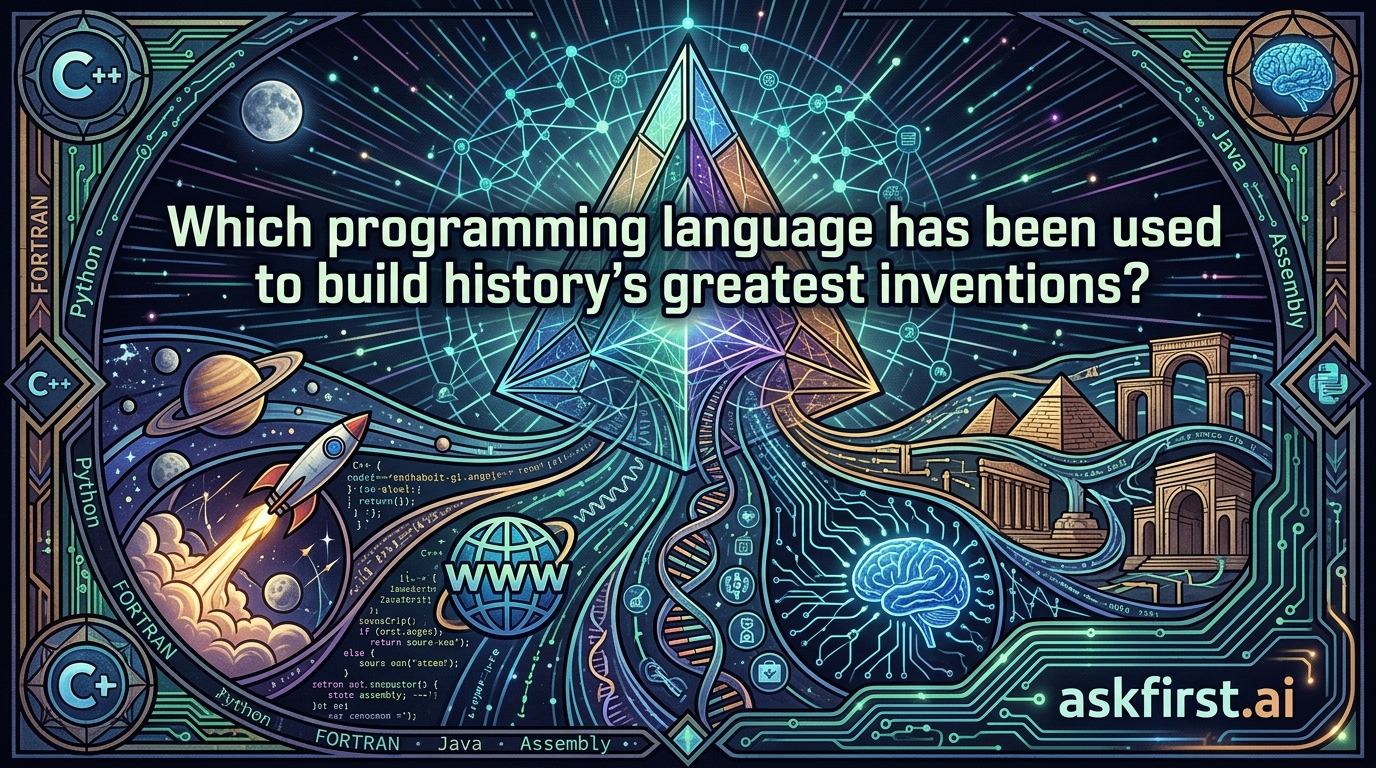 Which programming language has been used to build history's greatest inventions? Which programming language has been used to build history's greatest inventions?