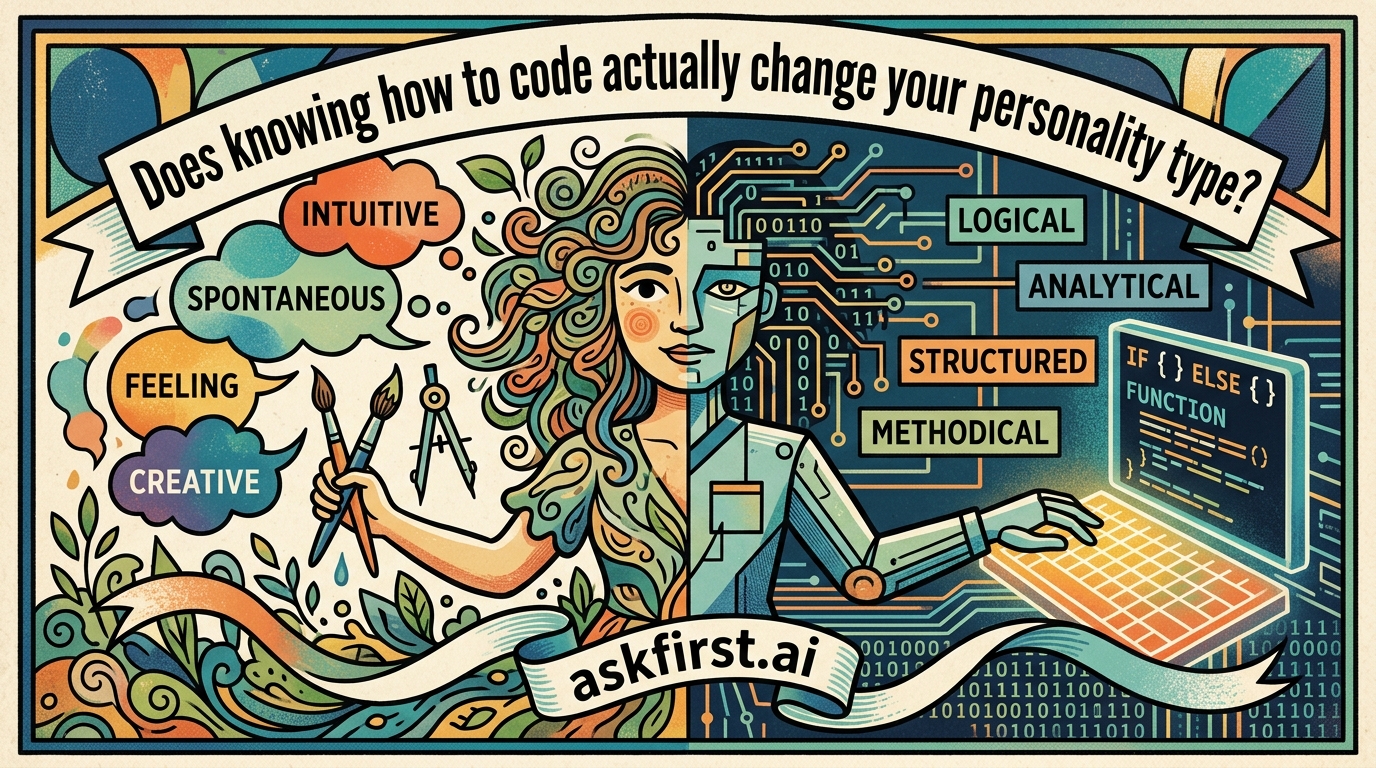 Does knowing how to code actually change your personality type? Does knowing how to code actually change your personality type?