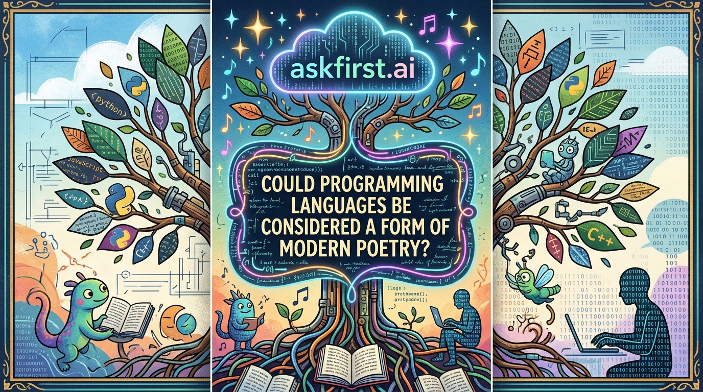 Could programming languages be considered a form of modern poetry? Could programming languages be considered a form of modern poetry?