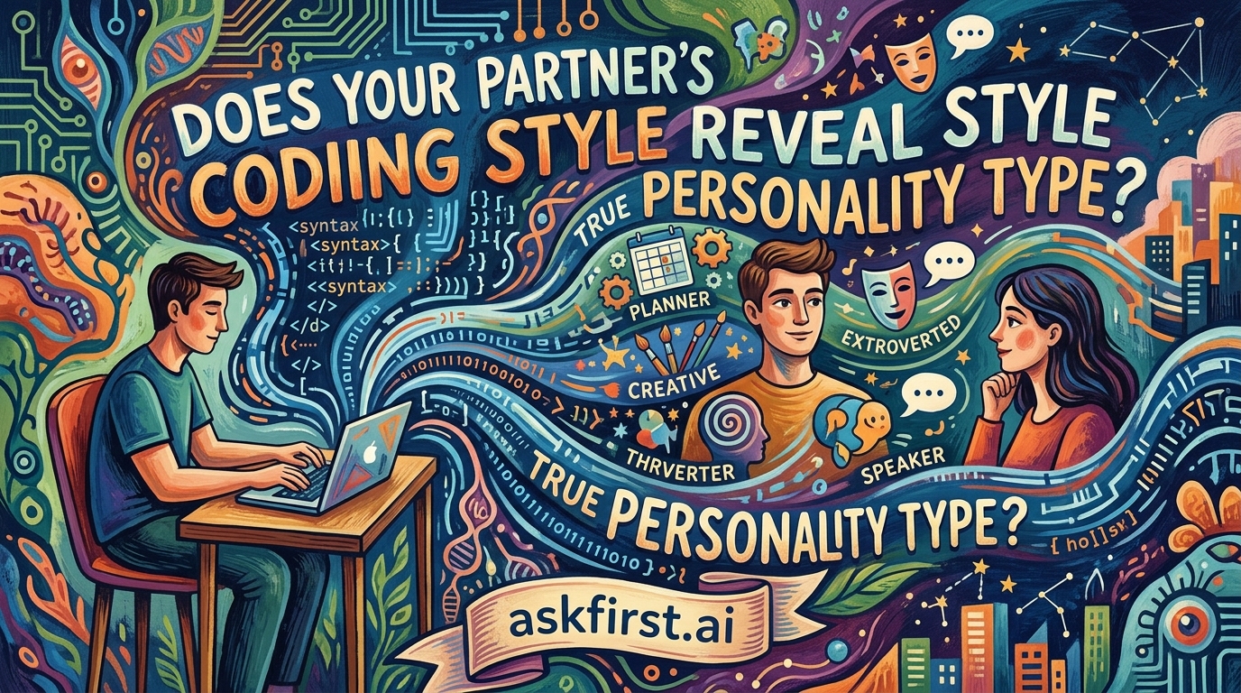 Does your partner's coding style reveal their true personality type? Does your partner's coding style reveal their true personality type?
