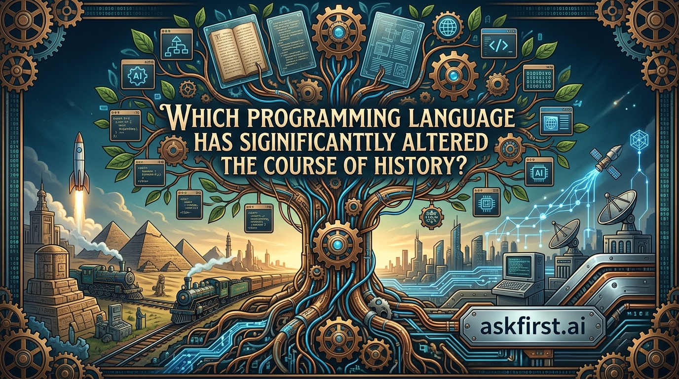 Which programming language has significantly altered the course of history? Which programming language has significantly altered the course of history?
