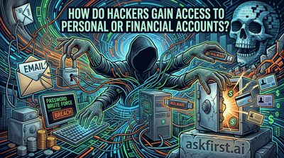 How do hackers gain access to personal or financial accounts?