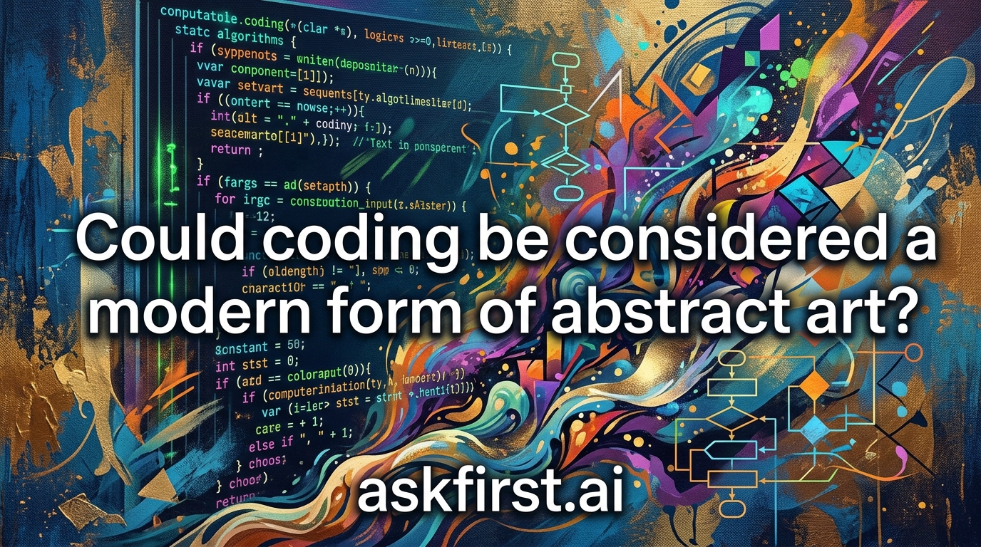 Could coding be considered a modern form of abstract art? Could coding be considered a modern form of abstract art?