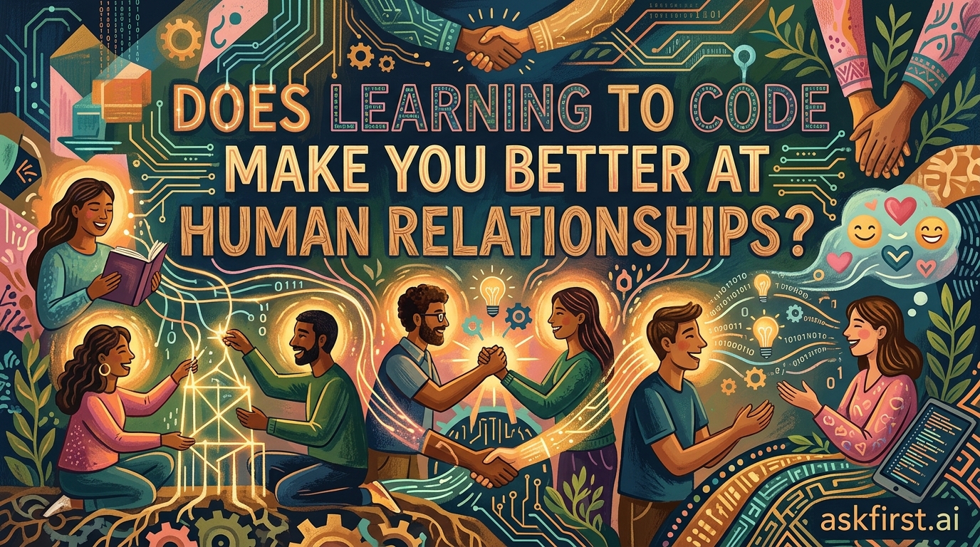 Does learning to code make you better at human relationships? Does learning to code make you better at human relationships?