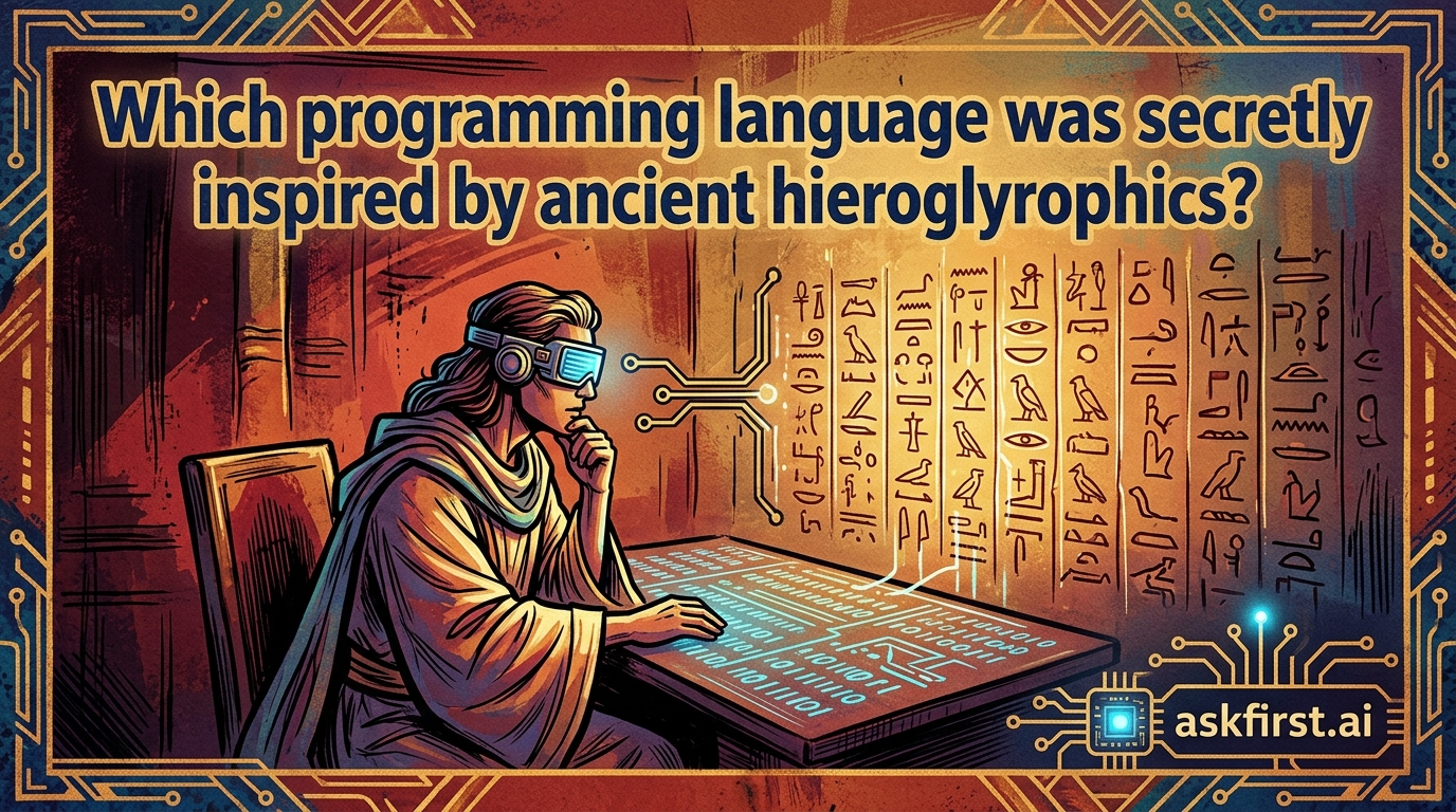 Which programming language was secretly inspired by ancient hieroglyphics? Which programming language was secretly inspired by ancient hieroglyphics?