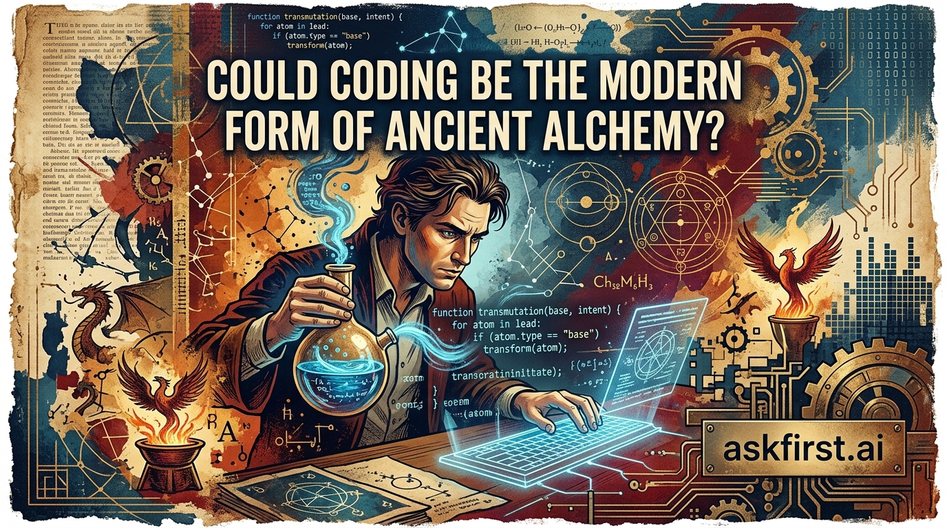 Could coding be the modern form of ancient alchemy? Could coding be the modern form of ancient alchemy?