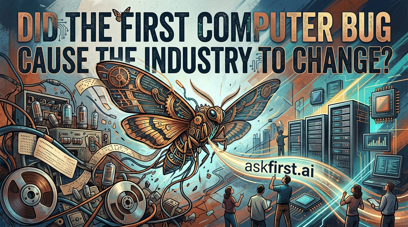 Did the first computer bug cause the industry to change? Did the first computer bug cause the industry to change?
