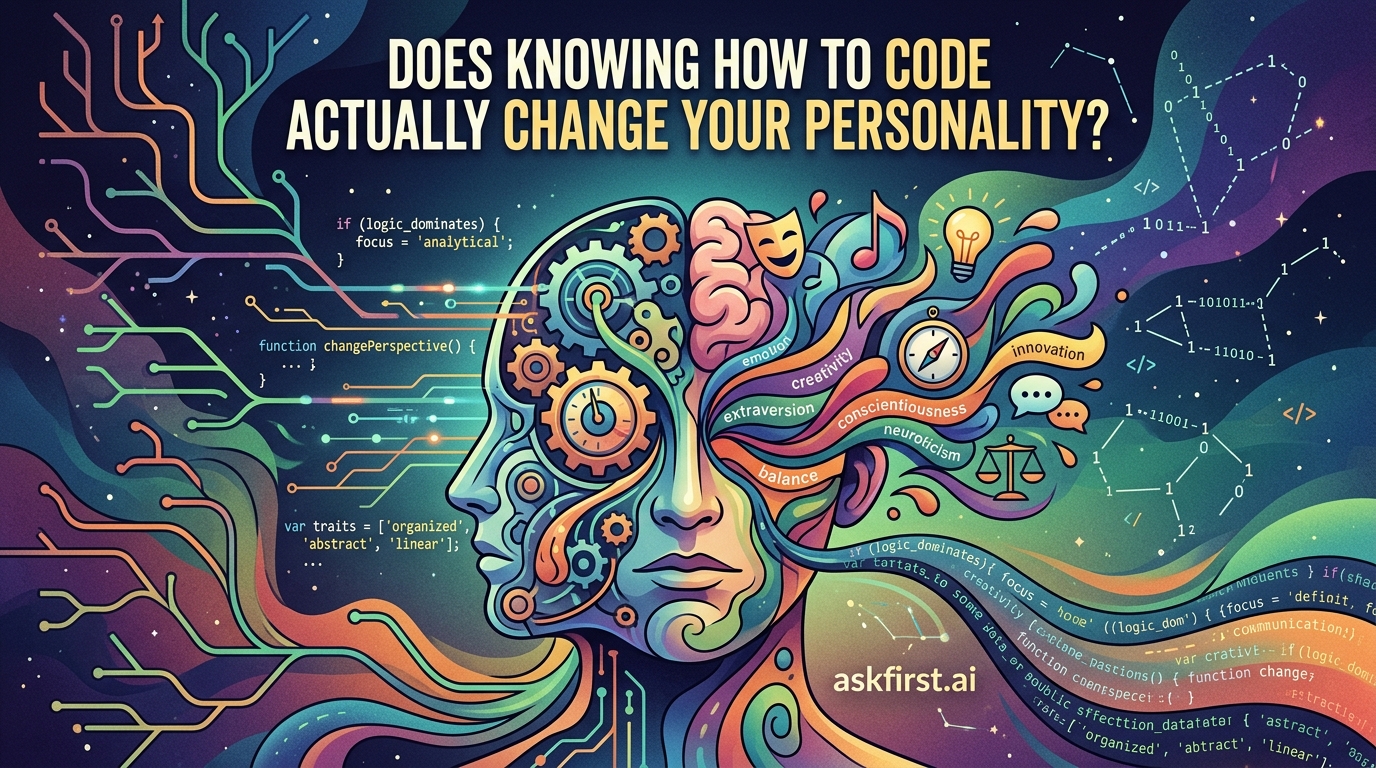 Does knowing how to code actually change your personality? Does knowing how to code actually change your personality?