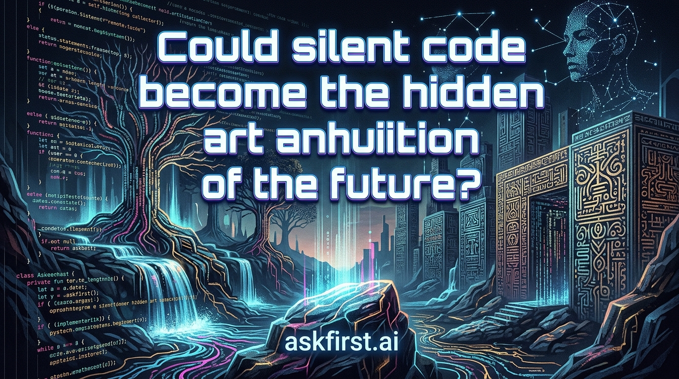 Could silent code become the hidden art of the future? Could silent code become the hidden art of the future?