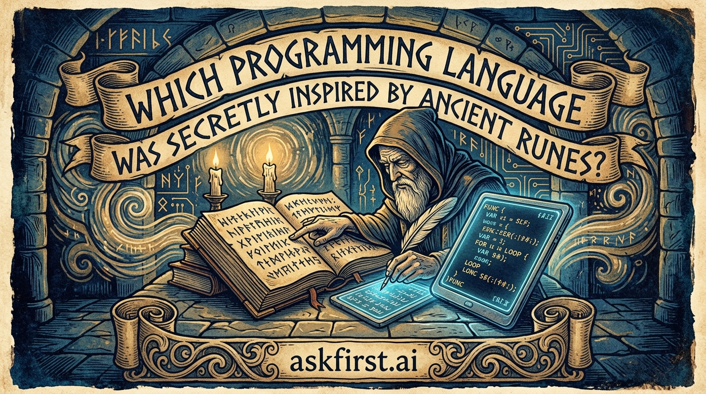 Which programming language was secretly inspired by ancient runes? Which programming language was secretly inspired by ancient runes?
