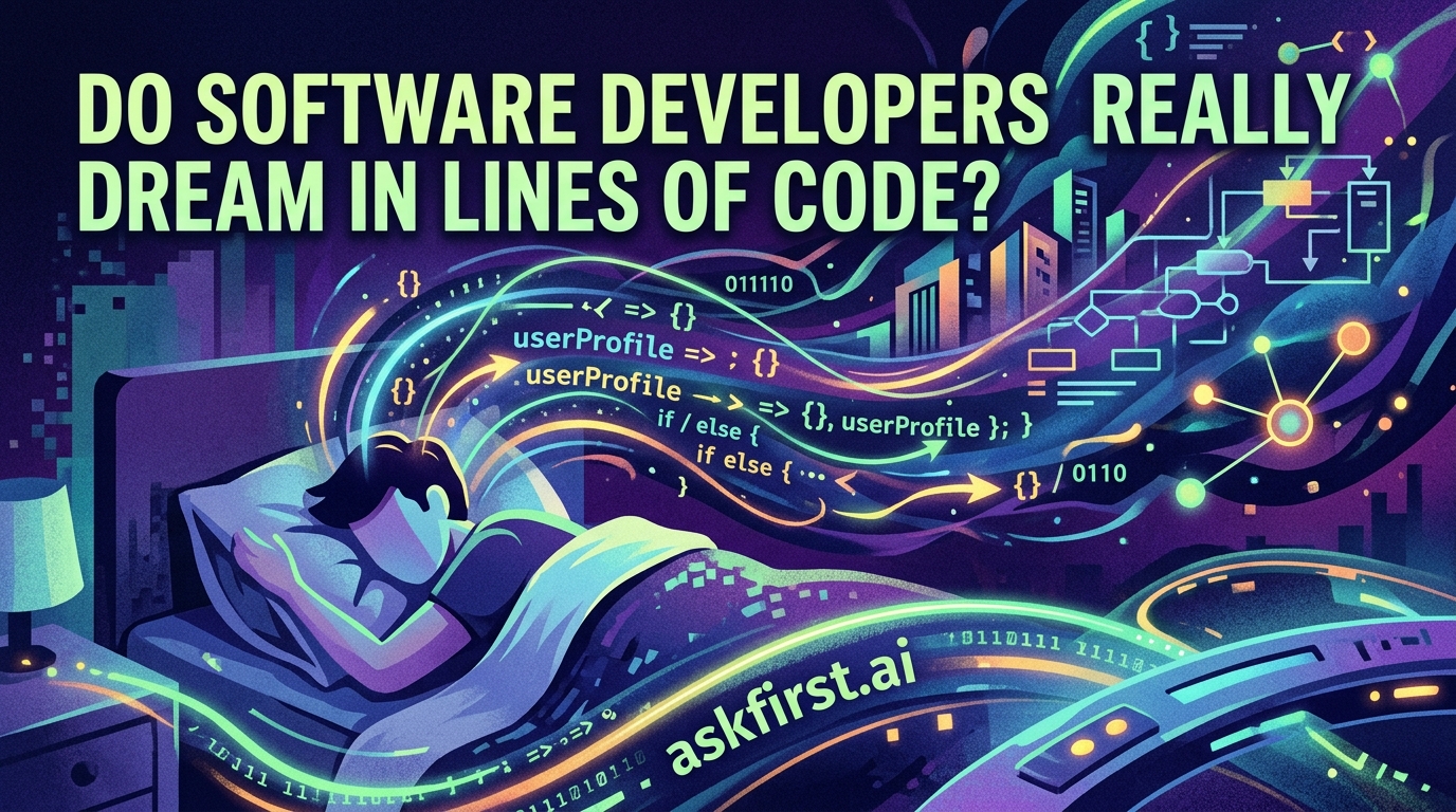Do software developers really dream in lines of code? Do software developers really dream in lines of code?