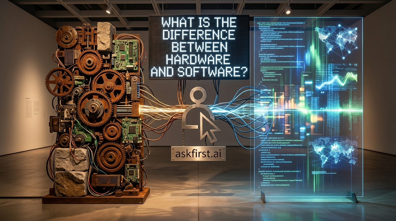 What is the difference between hardware and software? What is the difference between hardware and software?