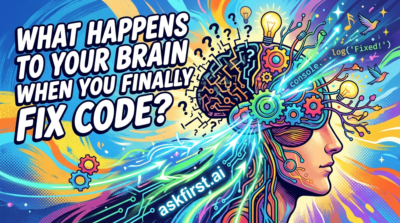 What happens to your brain when you finally fix code? What happens to your brain when you finally fix code?