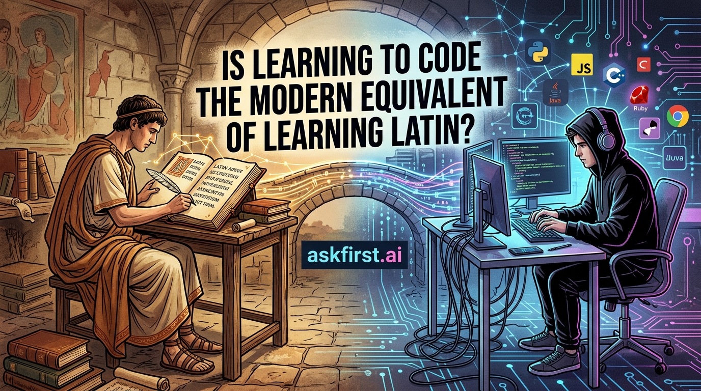 Is learning to code the modern equivalent of learning Latin? Is learning to code the modern equivalent of learning Latin?