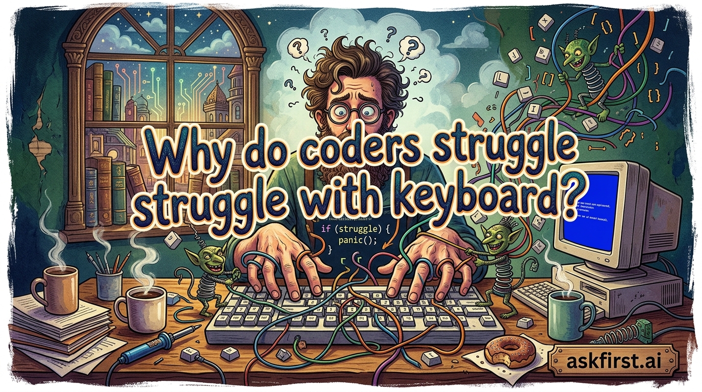 Why do coders struggle with keyboard? Why do coders struggle with keyboard?