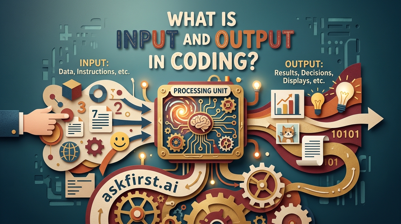 What is input and output in coding? What is input and output in coding?