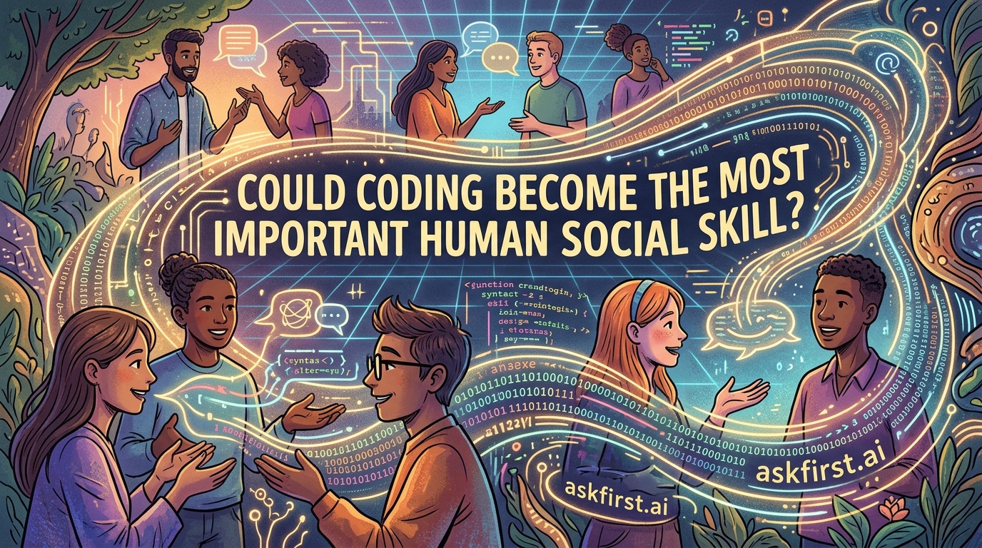 Could coding become the most important human social skill? Could coding become the most important human social skill?