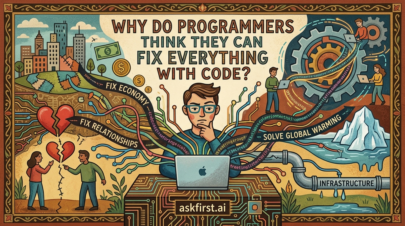 Why do programmers think they can fix everything with code? Why do programmers think they can fix everything with code?