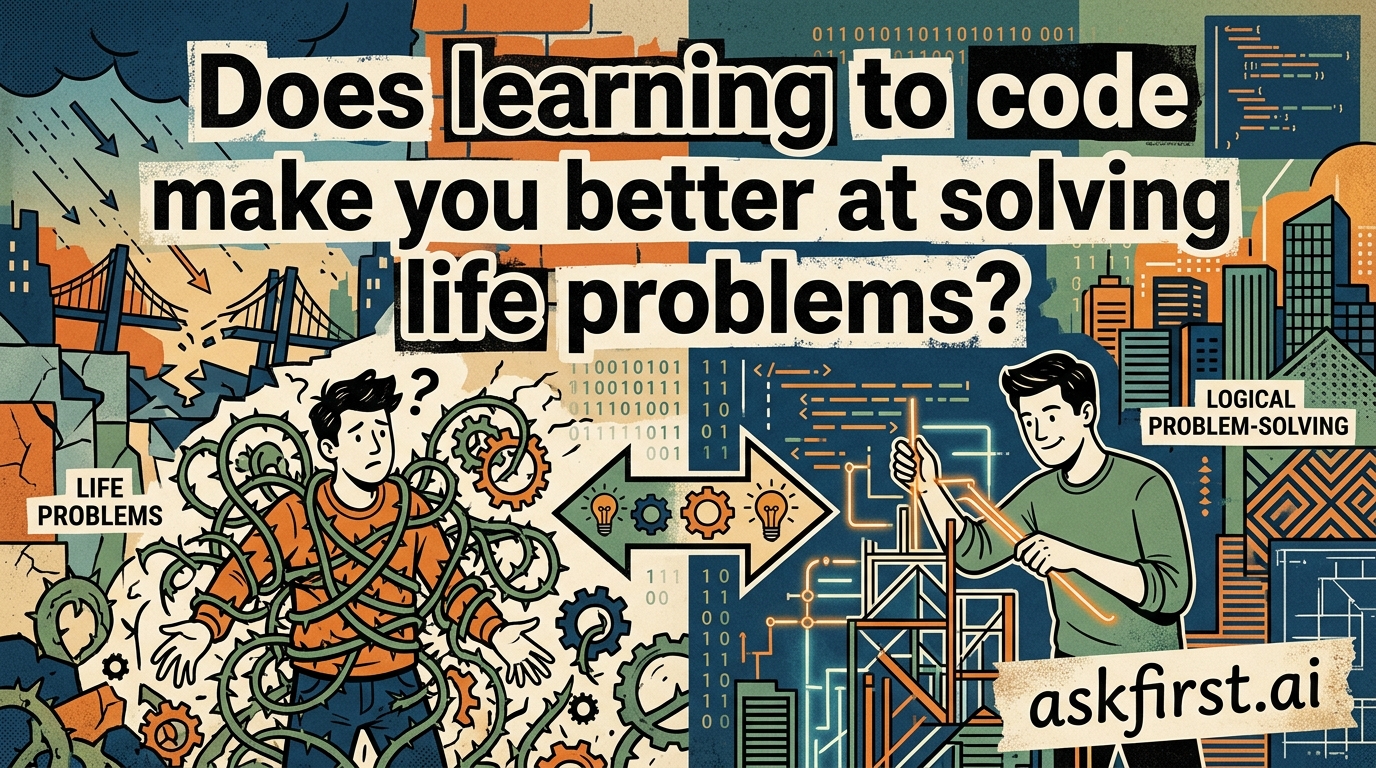 Does learning to code make you better at solving life problems? Does learning to code make you better at solving life problems?