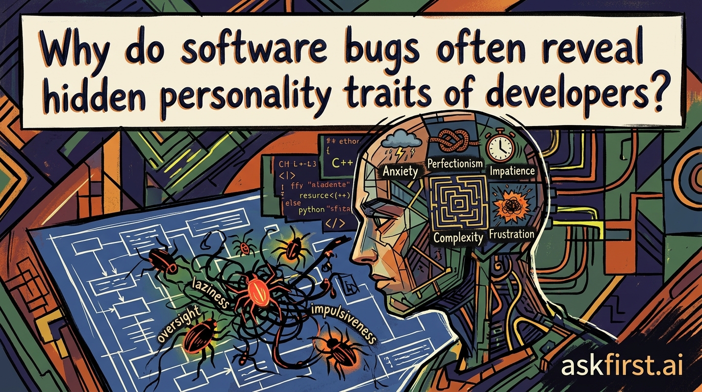 Why do software bugs often reveal hidden personality traits of developers? Why do software bugs often reveal hidden personality traits of developers?