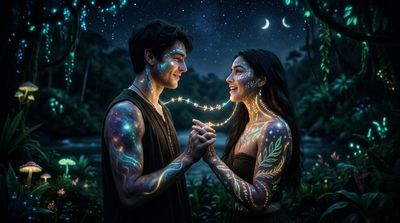 What if humans could communicate through bioluminescent skin?