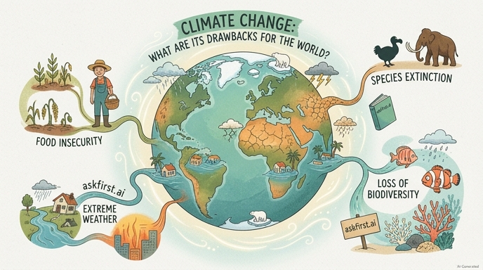 Climate change: what are its drawbacks for the world? Climate change: what are its drawbacks for the world?