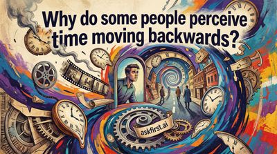 Why do some people perceive time moving backwards?