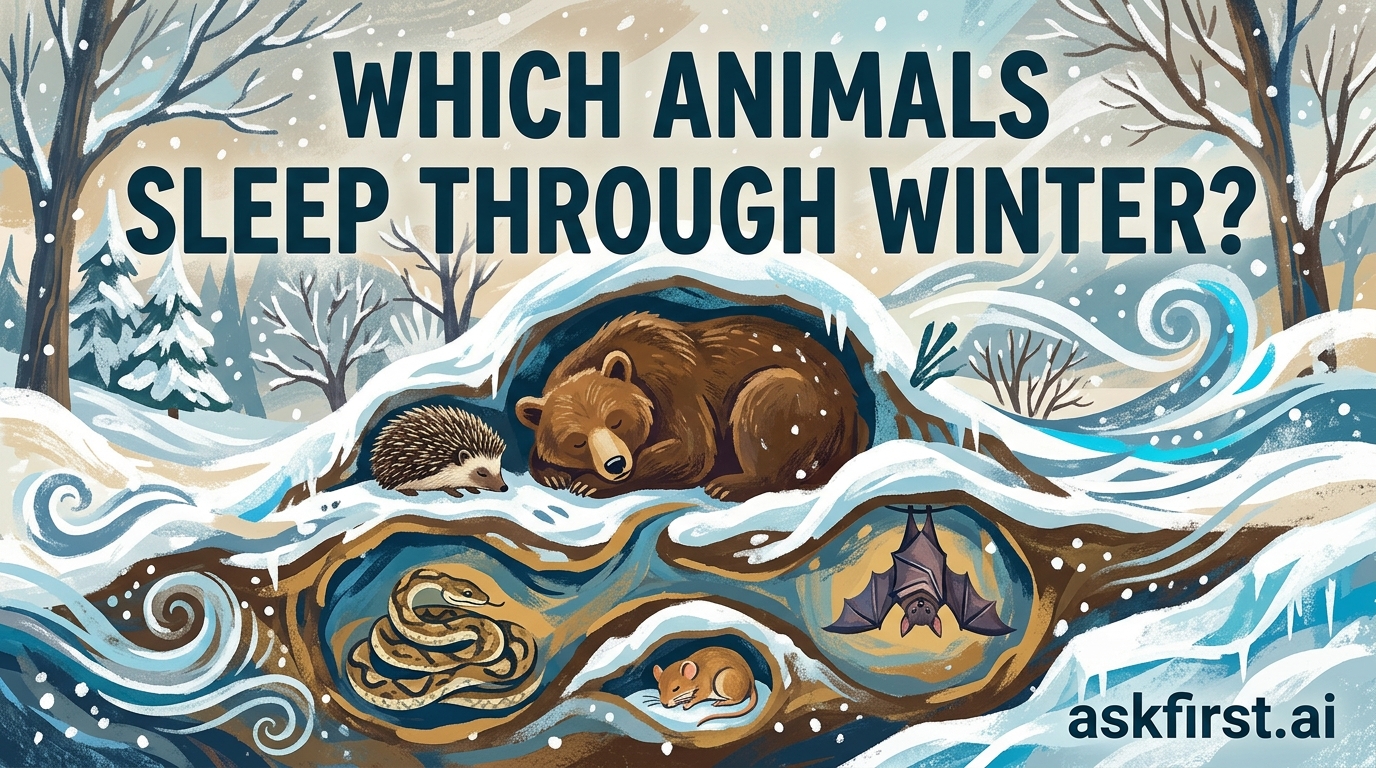 Which animals sleep through winter? Which animals sleep through winter?