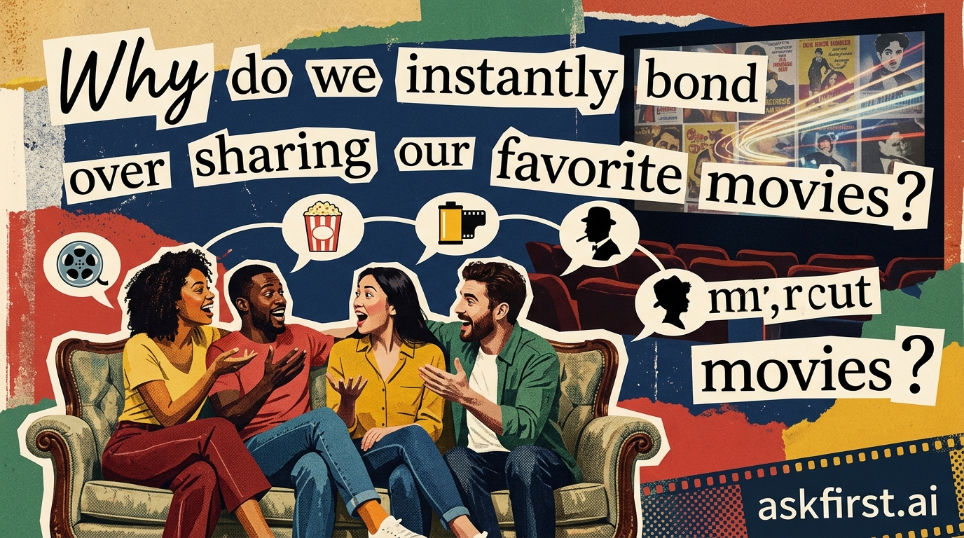 Why do we instantly bond over sharing our favorite movies? Why do we instantly bond over sharing our favorite movies?