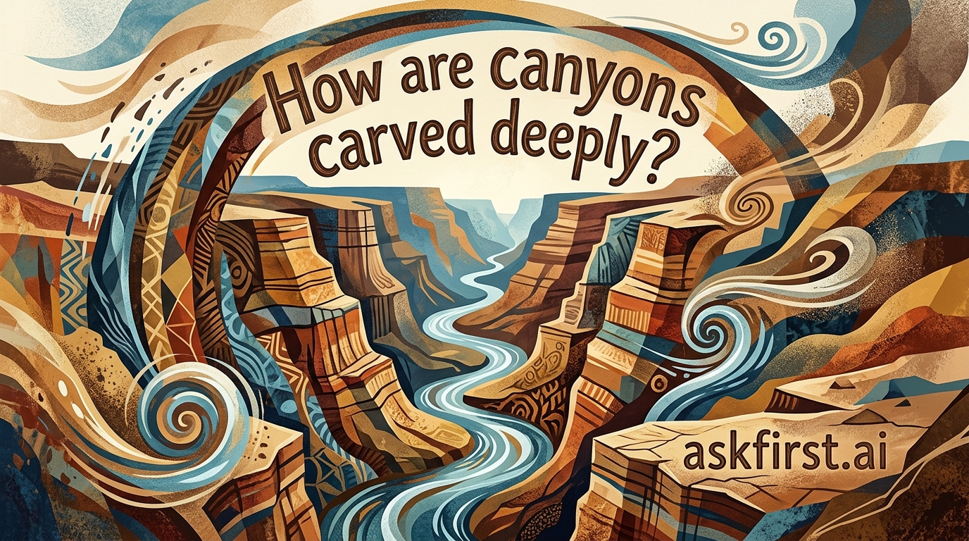 How are canyons carved deeply? How are canyons carved deeply?