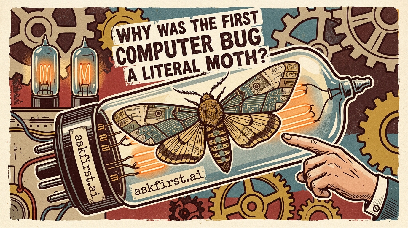 Why was the first computer bug a literal moth? Why was the first computer bug a literal moth?
